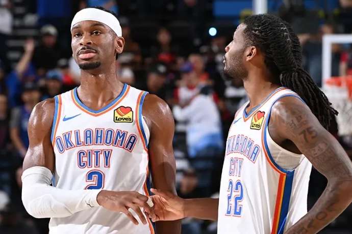 霍姆格伦30+14+4帽！雷霆128-110横扫快船 7连胜锁定常规赛冠军